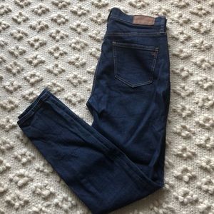 madewell high rise skinny jeans